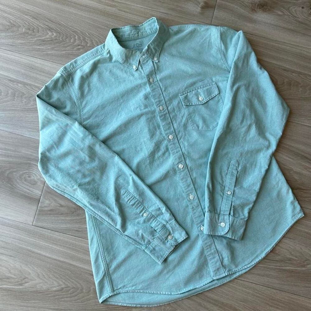 Jcrew Men's Green Shirt